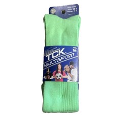 TCK Dry-IQ Multisport Socks 2-Pack S Neon Green Youth 12-5 W 4-7