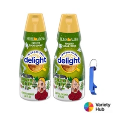 InternationalDelightFrosted SugarCookie Coffee Creamer 32 fl oz 2-Pack+ Keychain