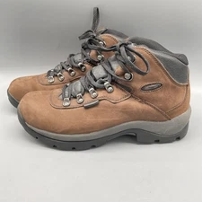 HI-Tec Odessey Men Wtrprf  Nubuck Sz 9.5 Hiking Boot -Carbon Rubber Sole -nice