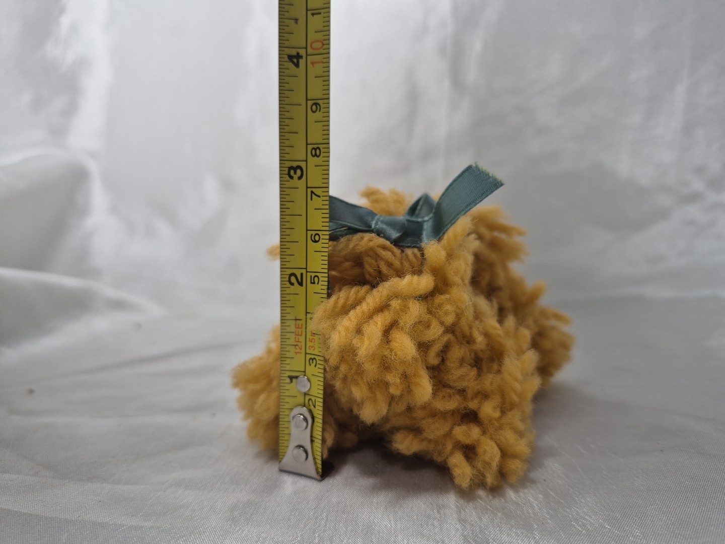 Vintage Handmade Miniature Toy Poodle Made of Yarn