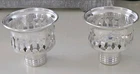 Set of 2 Vintage Towle Sterling Silver Candlestick Insert Bobeches 24 G