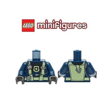 LEGO Minifigure Torso - Dark Blue Diving Suit with Bright Yellow Harness - NEW