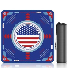 31.5 Inch American Mahjong Mat for Table, Non-Slip  Noise Reduction Gaming M...