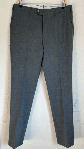 Brunello Cucinelli Pants Men's EU 50 34X32 Virgin Wool Italian Fit Trousers Gray