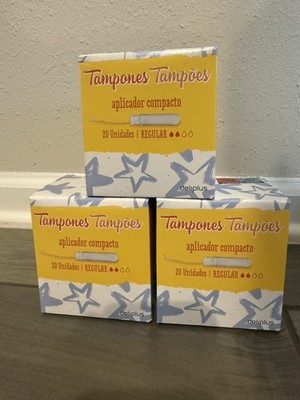 Tampons Regular Absorbency 60ct, Unscented. New. Sealed. 3 for $18