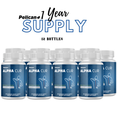 Alpha Cur- Brain & Nerve Support- 12 Bottles- 720 Capsules
