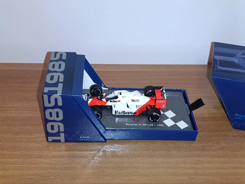 McLaren TAG Turbo MP4/2B 1985 Alain Prost Modellino Formula 1 1:43 Solido - Immagine 4 di 4