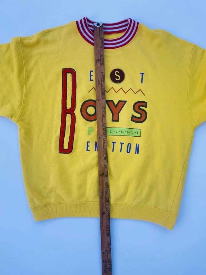 Sudadera United Colors Of Benetton para niños mediana roja/amarilla Foto 4 de 4