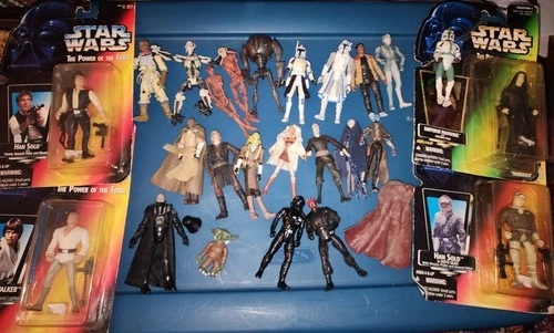 Lot Of Early 2000s Star Wars Figures PLUS 4 1995 Kenner Star Wars Figures