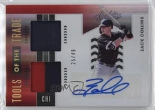 2020 Panini Absolute Spectrum Red /49 Zack Collins #TOT2-ZC Rookie Auto RC