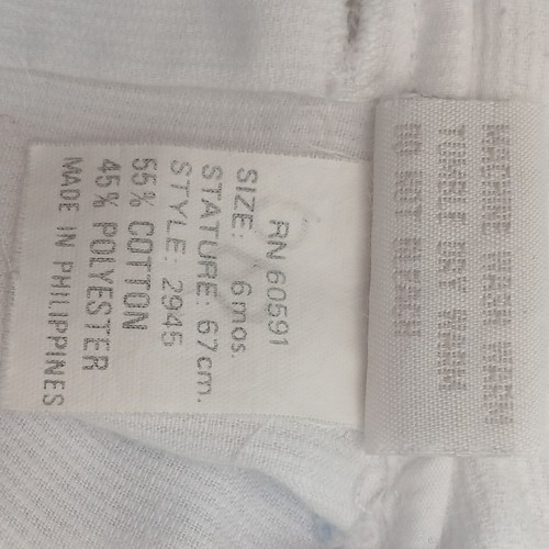 VTG Carters Baby Boy One Piece Rocking Horse Bib Outfit Size 6m - Picture 12 of 17