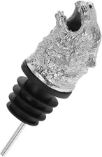 Animal Head Wine Pourer Spout Decorative Liquor Pourer for Precise Wine Serving 