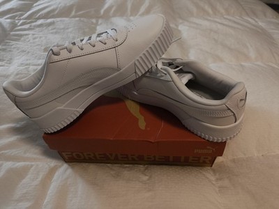 Puma Carina L Women s Size 8.5 Sneakers Shoes White - Brand New In Box 370325