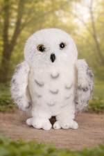 Douglas Snowy Owl Plush 8in White Stuffed Animal Yellow Eyes with Tag Realistic