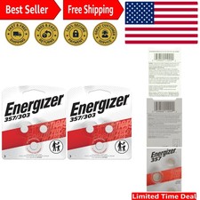 High-Capacity 357 Batteries, Pack of 6 - Perfect for Keyless Entry and Watches