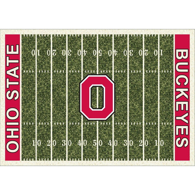 5x8 Milliken Ohio State Buckeyes NCAA Home Field Area Rug - Approx 5'4''x7'8''