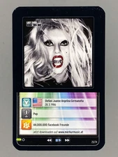 2012 Merkur #25/74 Lady Gaga Star & Tunes Sticker (Austria) (Music)