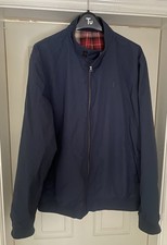 Blue Next Bomber Jacket Tartan Lined XL
