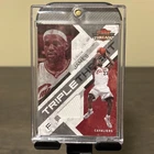 LEBRON JAMES 2009-10 panini threads triple threat material jersey /90