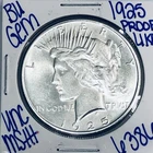 1925 BU UNCIRCULATED SILVER PEACE DOLLAR AUTHENTIC U.S. MINT FREE SHIPPING 6386