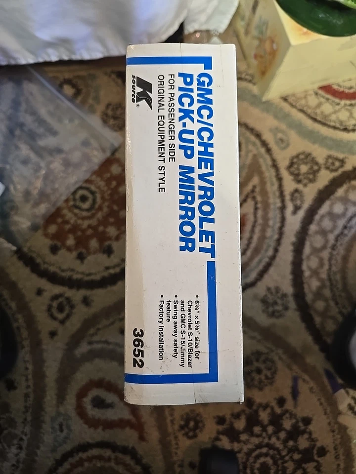 ESPEJO RETROVISOR PICK-UP K SOURCE GMC S-15/JIMMY CHEVROLET S-10/BLAZER 3652 6 3/4''53/8 Foto 4 de 4