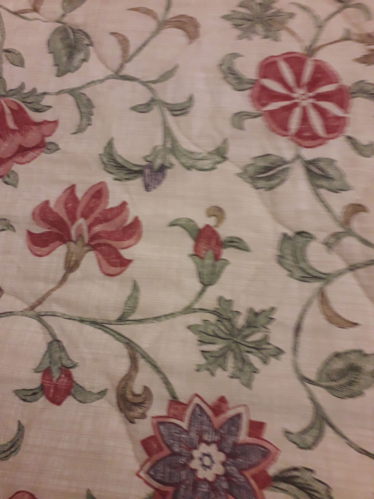 Dorma Kalamkari V & A Floral Quilted Bedspread 265 X 251 in beautiful