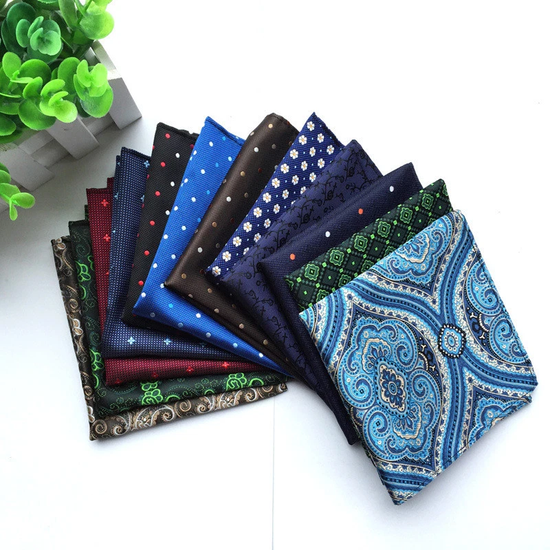 HIGHEST QUALITY SILKBLEND  HAND MADE POCKET SQUARE PAISLEY PATTERNS HANKIES 22cm - Image 2 of 4