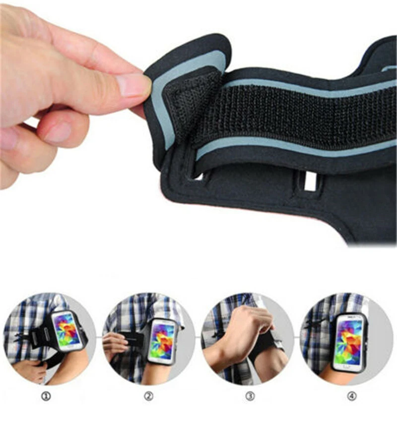 Hot Sports Running Jogging Gym Armband Strap Case Holder Bag For Mobile Phone - Image 4 of 4
