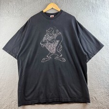Vintage Warner Bros Looney Tunes Tasmanian Devil Beaded shirt 3XL