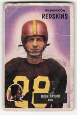Hugh Taylor 1955 Bowman #6 Washington Redskins Pr-Fr
