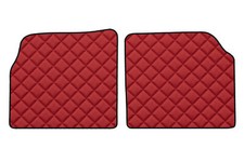 AUTOS Kunstleder Fußmatten - rückseite für PEUGEOT 306 03.94-04.02 Cabrio ROT