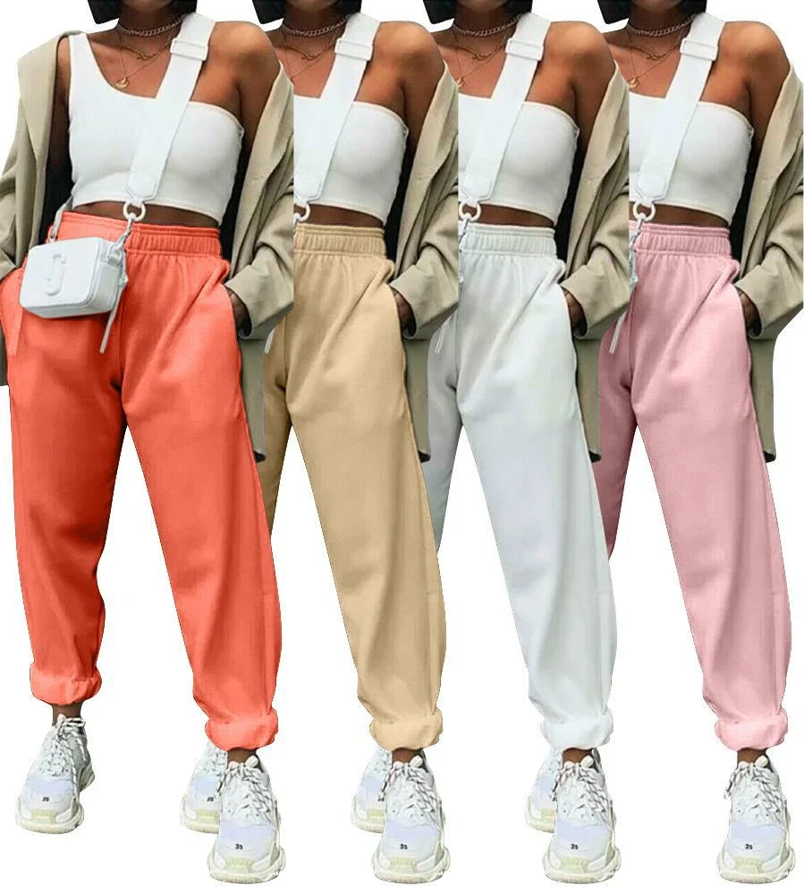 Womens Joggers Oversized Ladies Baggy Sweat Pants Bottoms