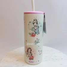 Disney Princess 16oz Vacuum Straw Portable Drinkware - Zak Designs (NEW)