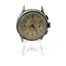 Britix Landeron 48 2 Register Chronograph Swiss Mens Watch Parts Repair