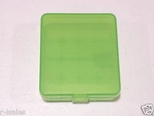 5 pc Green Hard Plastic Case Holder Storage Box For 4 x 18650  Battery  (4 bay)