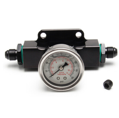 1 / 8 NPT Universal Black Billet Aluminum Inline 6 AN AN6 Fuel Filter