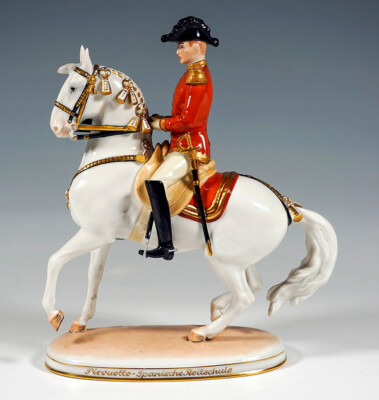 Augarten Vienna Horse Spanish Riding School Pirouette Albin Döbrich Mnr : 1668