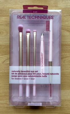 NEU Real Techniques Naturally Beautiful Eye Set 5-teiliges Box Set Neu in OVP