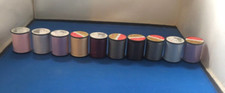 Lot of 10 VINTAGE NEW Excell Polyester Sewing Thread Spools 200 Yds Ea. USA Made