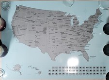 Scratch Off Map Set USA & World True North Bundle Education Teacher Travel