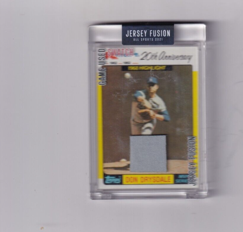 2021 DON DRYSDALE JERSEY FUSION GU JERSEY RELIC LOS ANGELES DODGERS eBay
