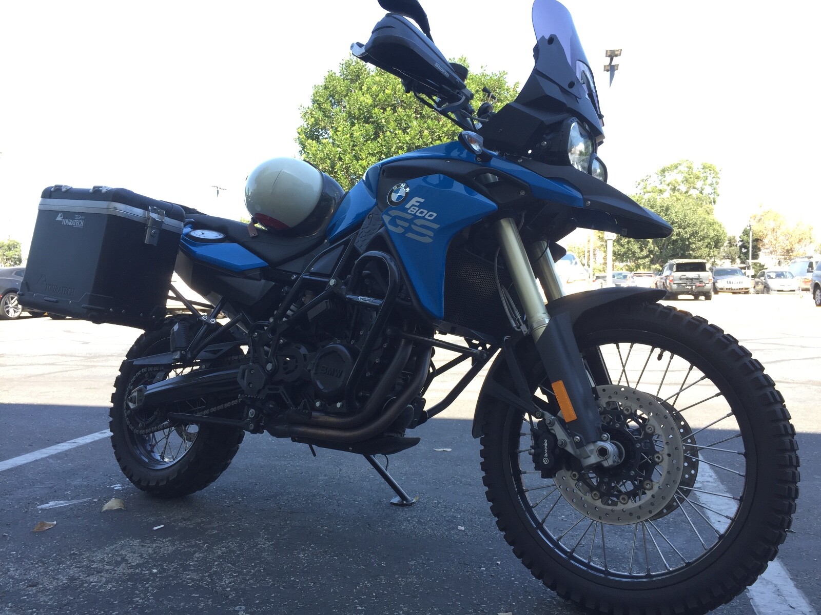 2013 BMW F800GS -- 2013 BMW F800GS  6,800 Miles panniers, cage, touratech accessories NR