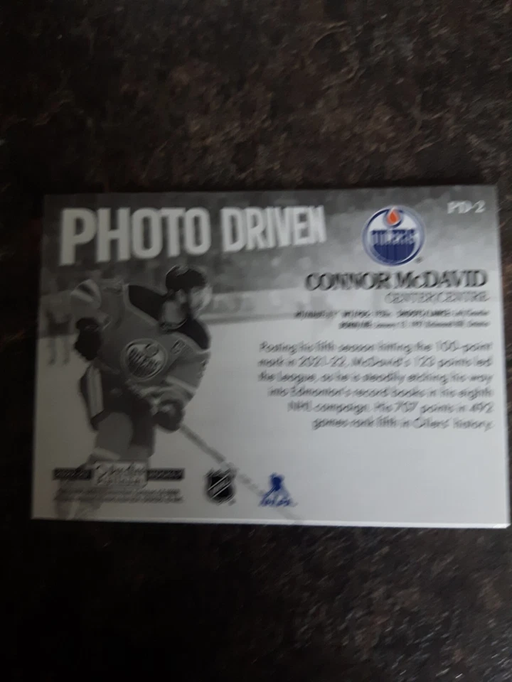 2022-23 O-Pee-Chee Platinum Photo Driven Connor McDavid Card# PD-2 - Image 2 of 2