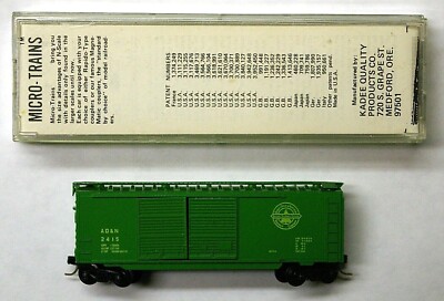 MTL Micro-Trains 23010 Ashley Drew Northern AD&N 2415 40 foot boxcar PCO