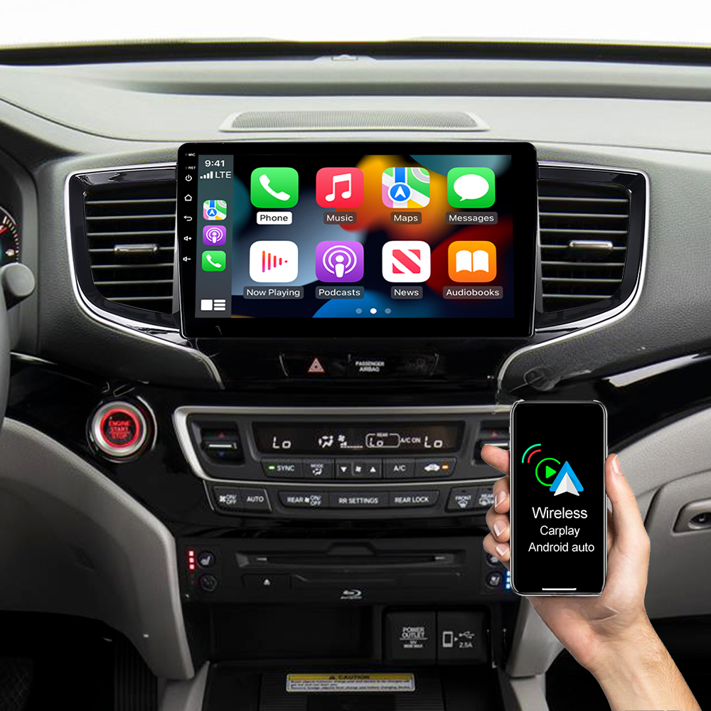 For 20162022 Honda Pilot Apple Carplay Radio Android 13.0 GPS Navi