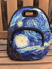 Insulated Neoprene Lunch Bag Starry Night