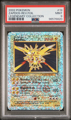 2002 Pokemon Legendary Collection Zapdos 19/110 Reverse Holo Rare