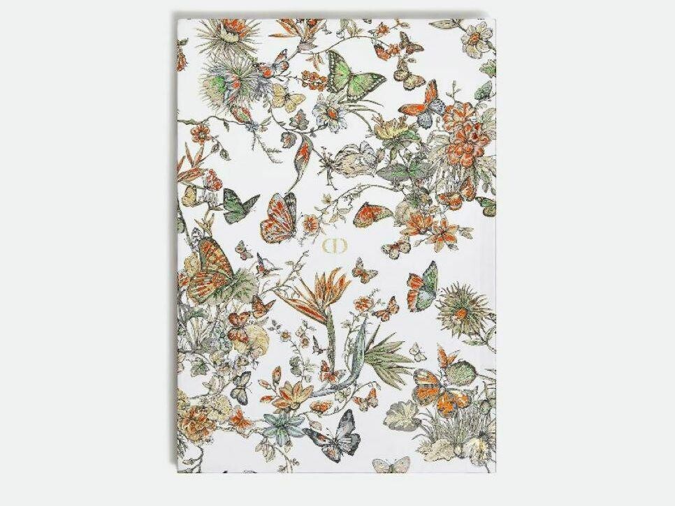 Christian Dior Notebook 2024 Holiday butterfly White hard cover