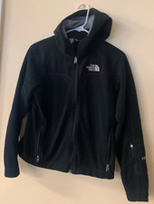 The North Face Full Zip Fleece Lined Hooded Jacket Black Women  s Size XS/TP