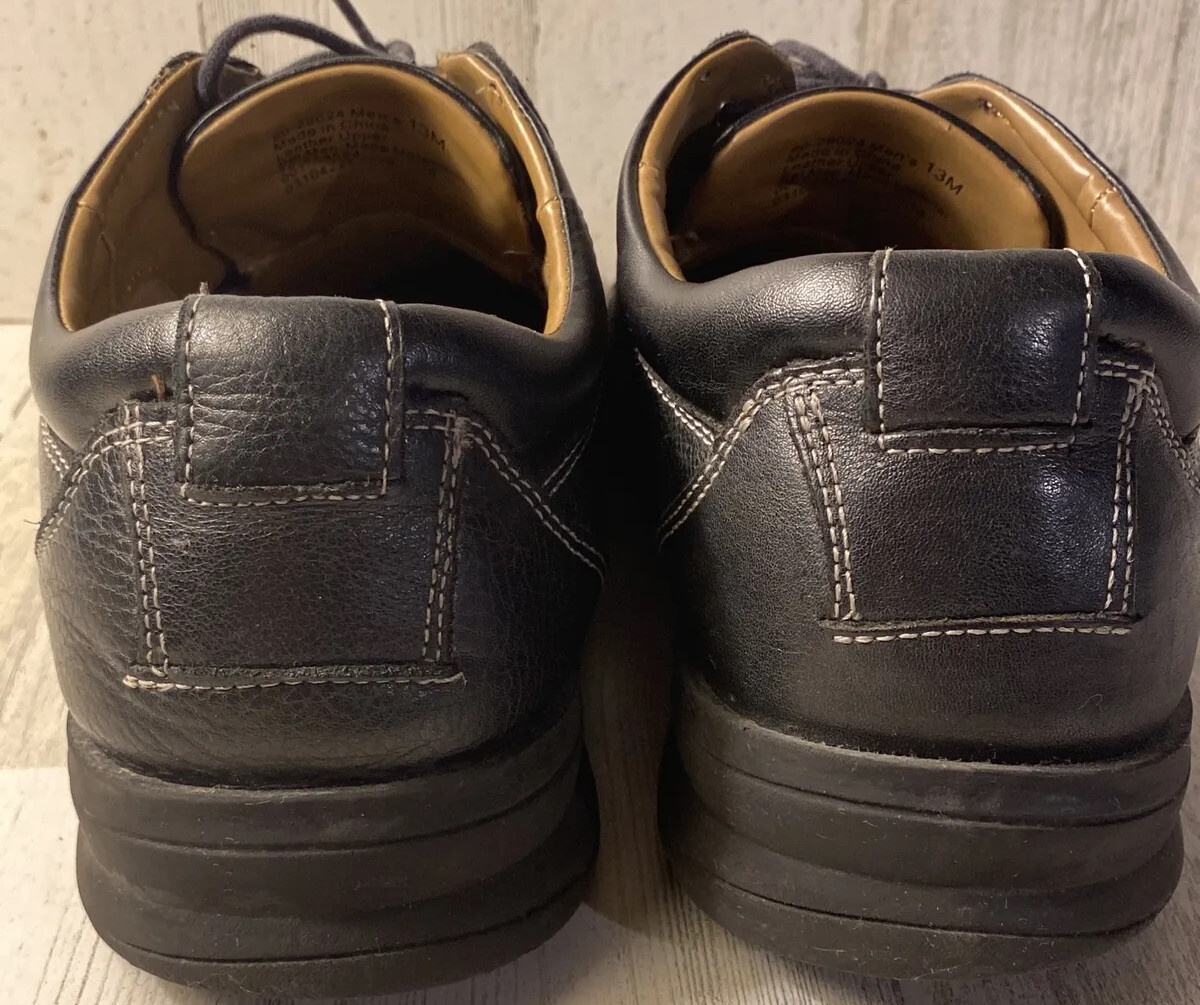 SAOLA Scarpe comode Oxford Dockers da uomo taglia 13M nere Trustee in vera pelle